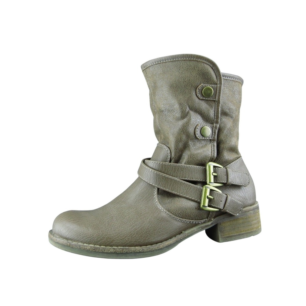 Baretraps Tinka Women Mid-Calf Boot 8 Winter Fashion Taupe Brown Synthetic